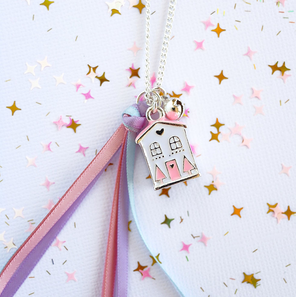 Thumbnail: Gingerbread House Necklace