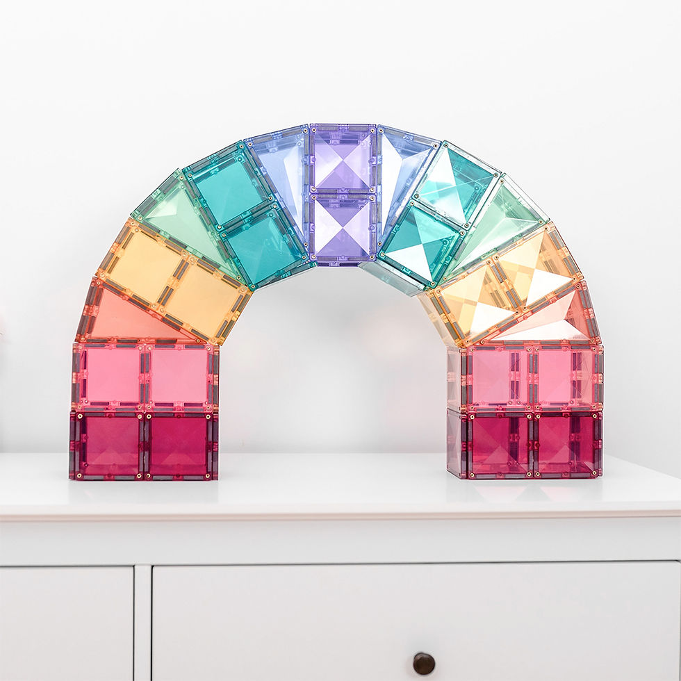 Thumbnail: 120 Piece Pastel Creative Tile Construction Pack