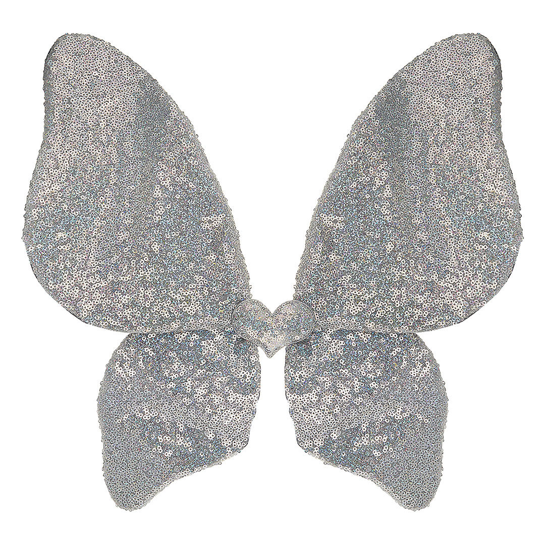 Sparkle Sequin Wings - Silver