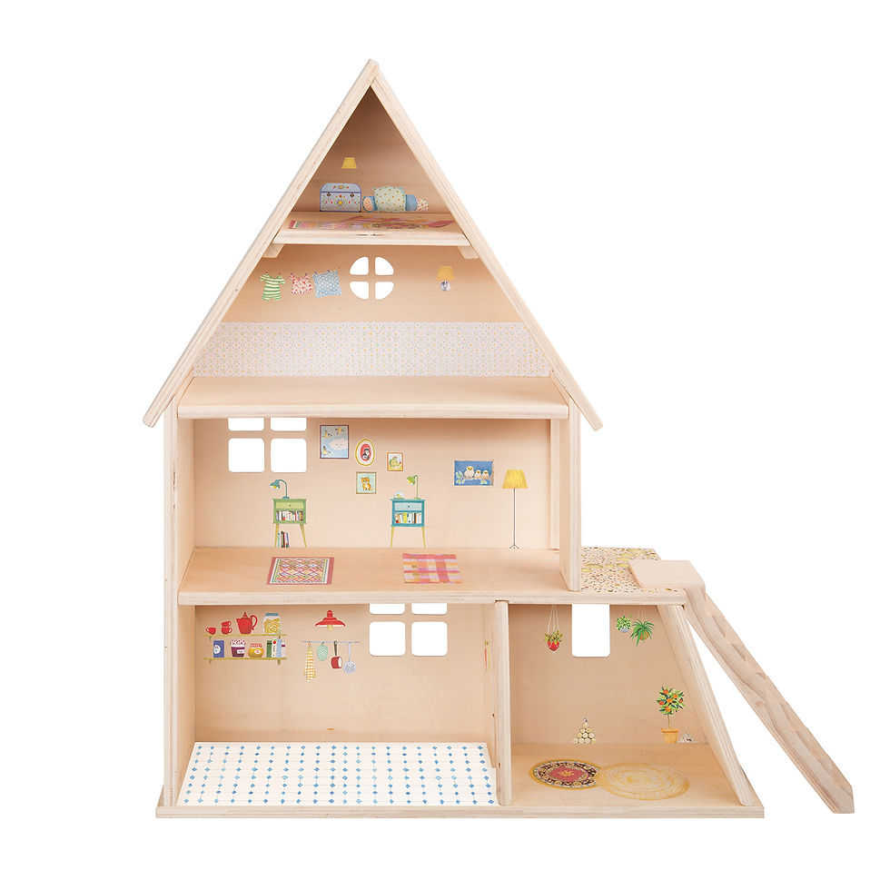 Thumbnail: Doll's House with Furniture - La Grande Famille