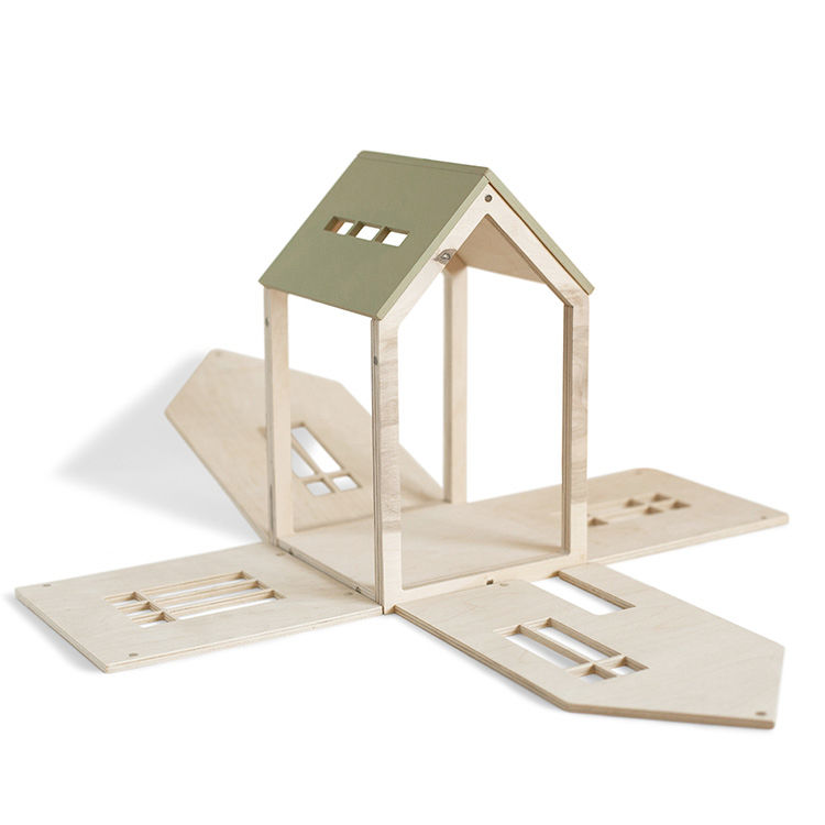 Thumbnail: Large Dollhouse Building Kit (Khaki)