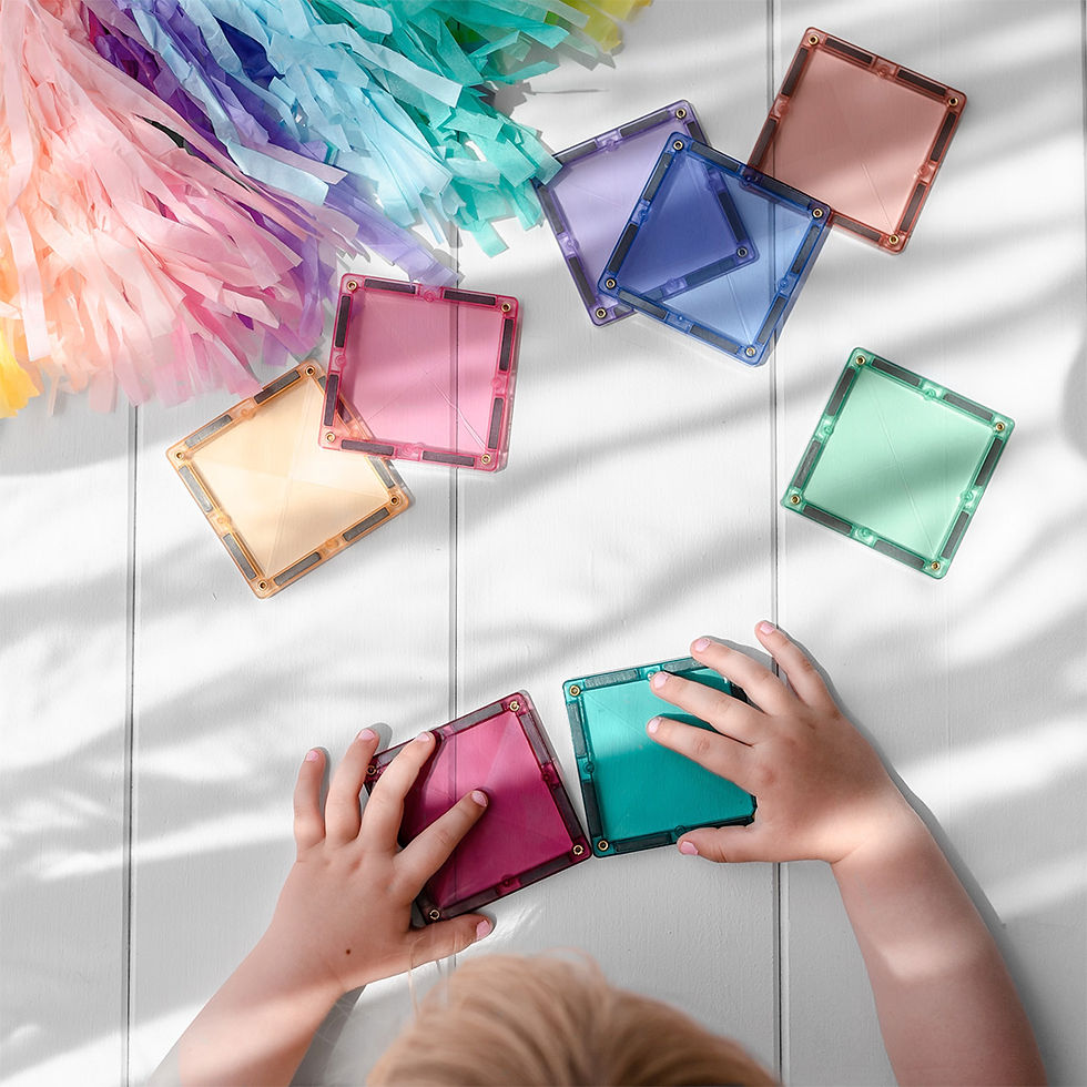 Thumbnail: 120 Piece Pastel Creative Tile Construction Pack