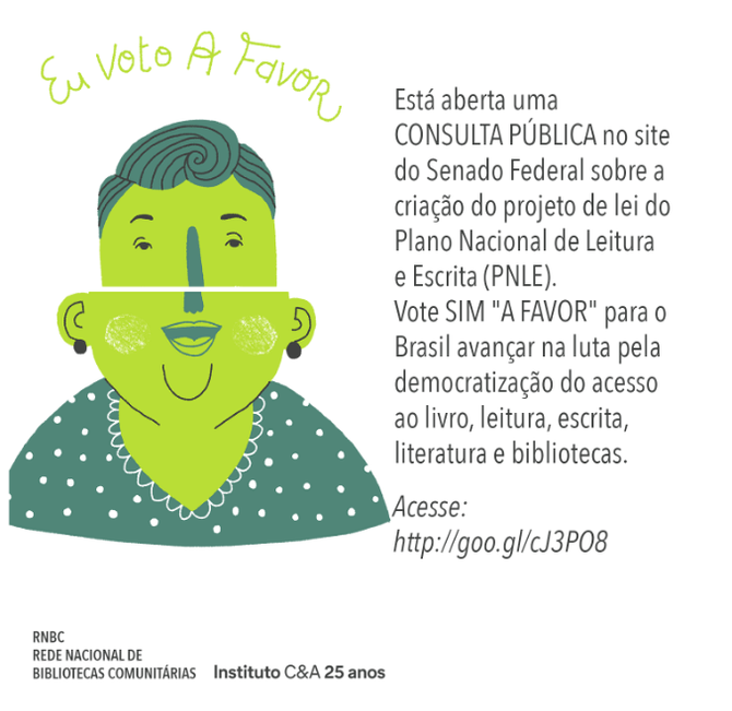Vote a favor da Política Nacional de Leitura e Escrita!