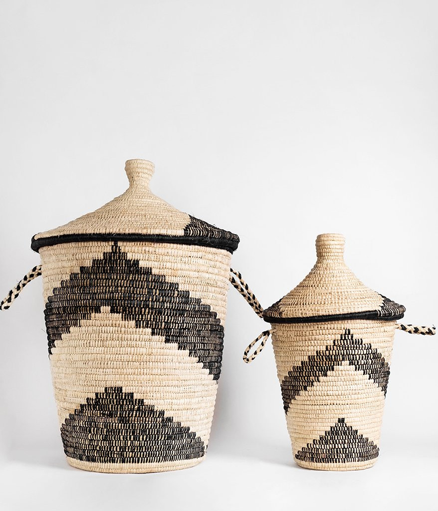 ROSE & FITZGERALD Palm Arrow Baskets