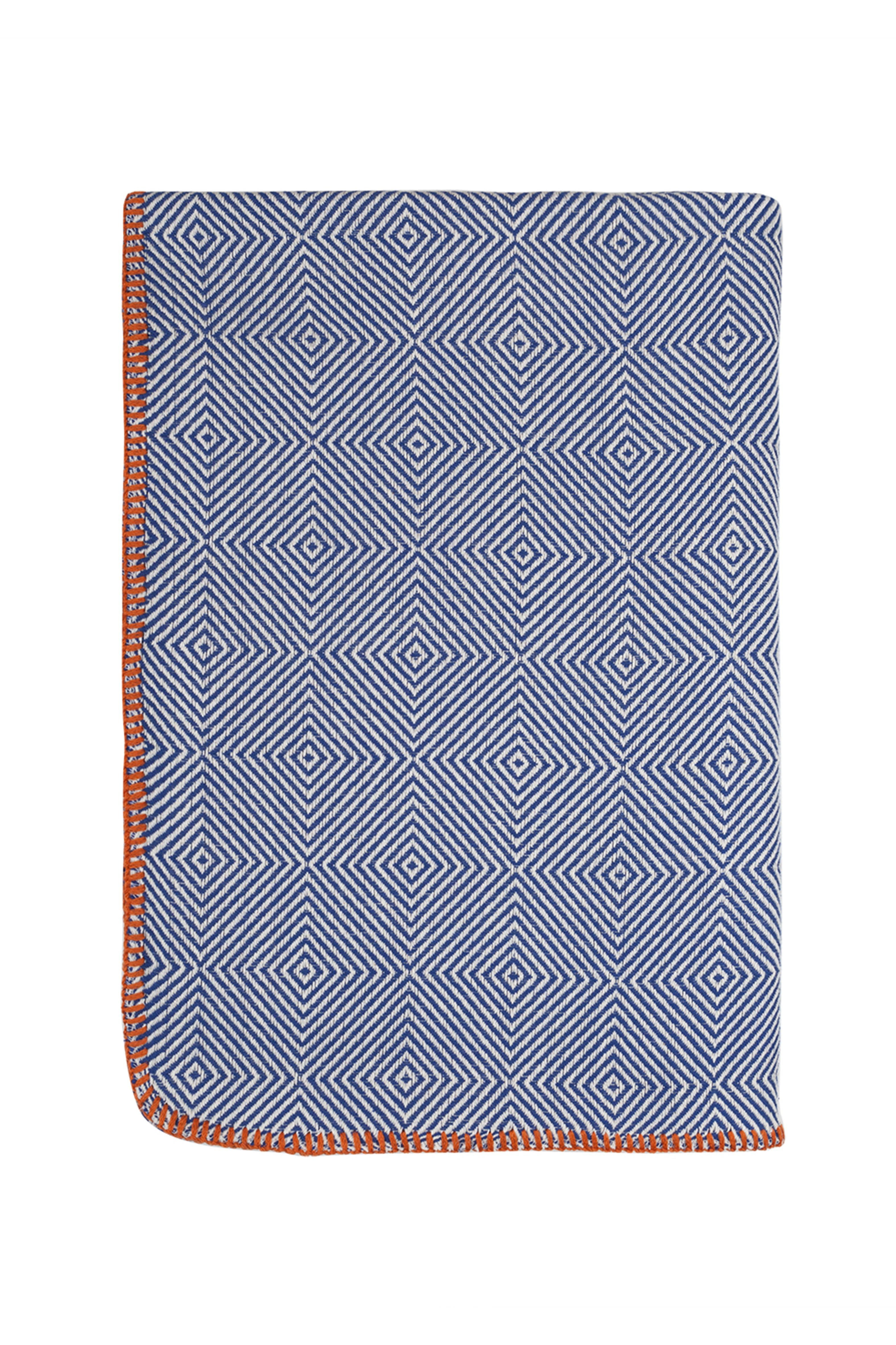 HOME & LOFT Farm Stitched Denim Throw