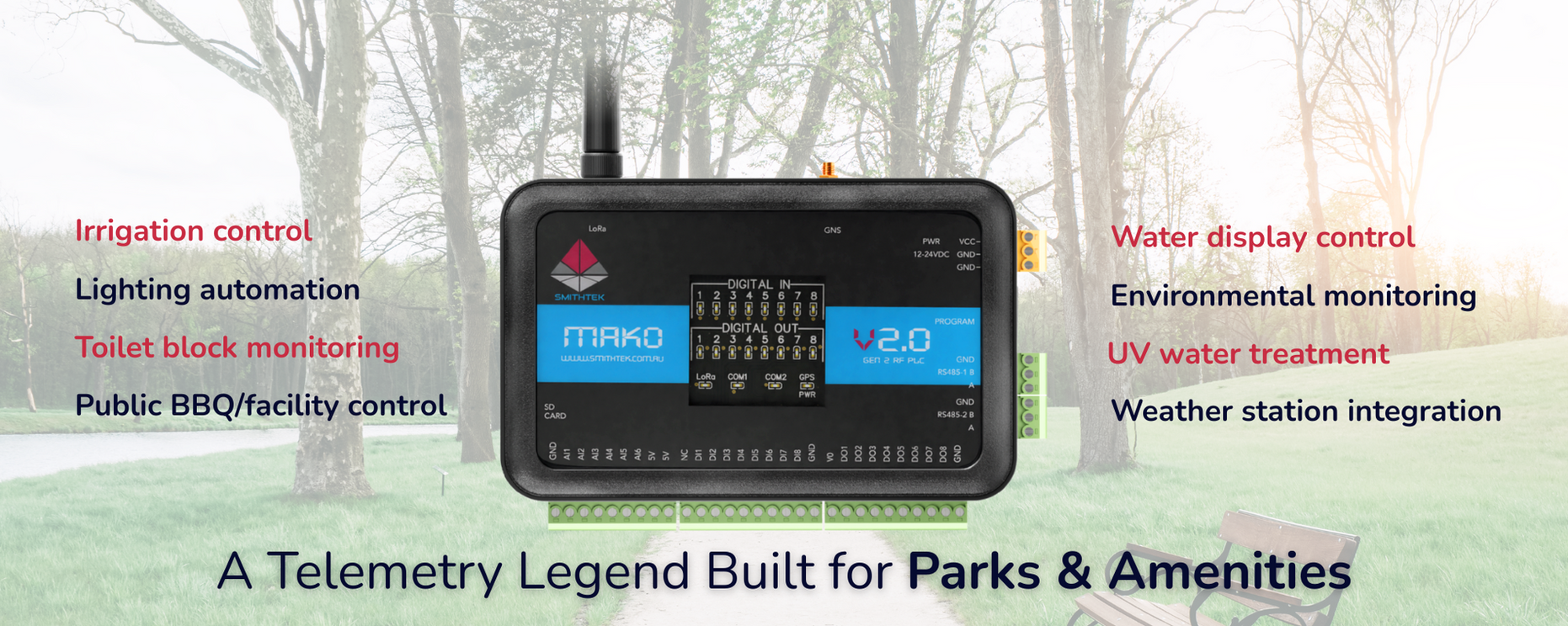 Telemetry Built For Parks & Marine
