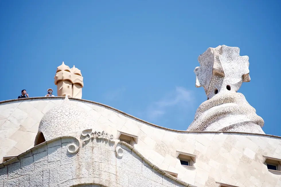 In La Pedrera, Gaudi undoubtedly sought to steer clear of straight forms, embracing an organic and flowing design that harmonizes with nature's curves and adds a distinct sense of uniqueness to this iconic masterpiece.