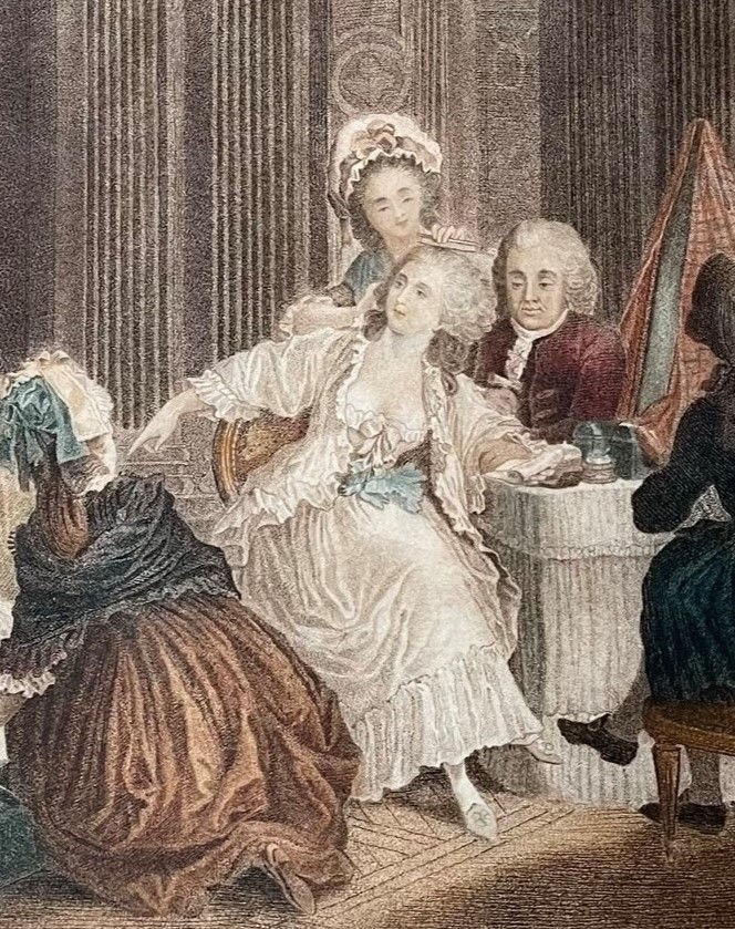 Thumbnail: Four engravings of French rococo scenes by E. Jackson Stodart