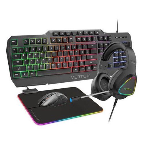Pc Gaming Input Devices Gaming Keyboard, Mouse, Headset, & Mouse Pad Starter Kit | Alpha PC