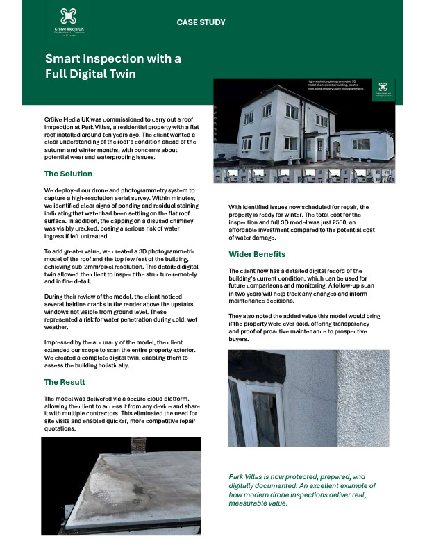 Case Study on a complete building inspection using 3D Photogrammetry