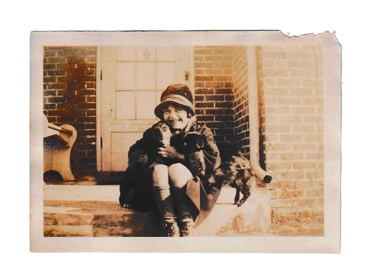 Ruth Charlotte Buchanan With Two Dogs