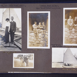 Page Depicting a Sailing Party on Whitmore Lake