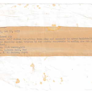 1933 PTA Minutes