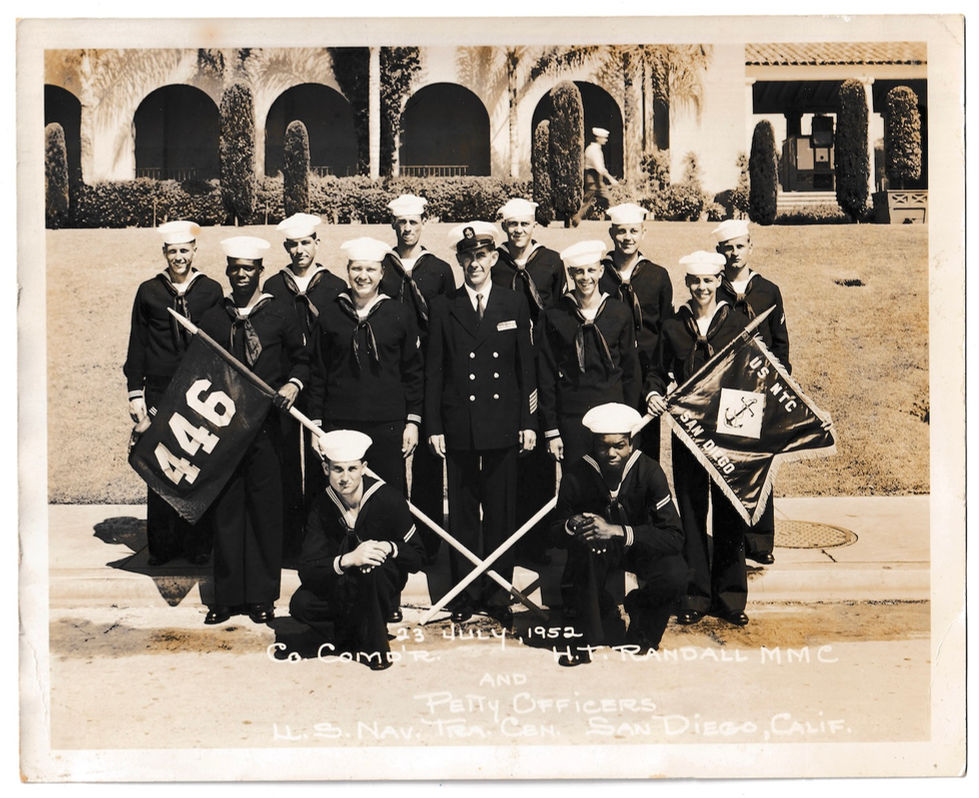 1952 Photograph of Company 446, U.S. Naval Training Center