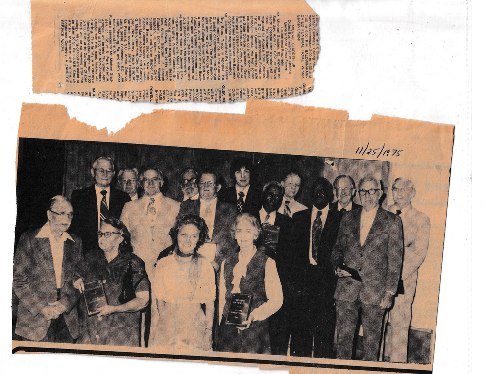 1975 The Apopka Chief Article "Success of pioneer firm noted by historical society," Front