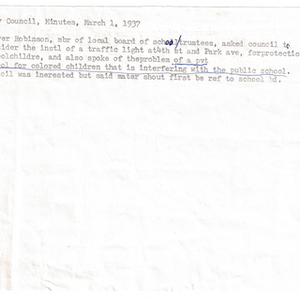 1937 City Council Minutes
