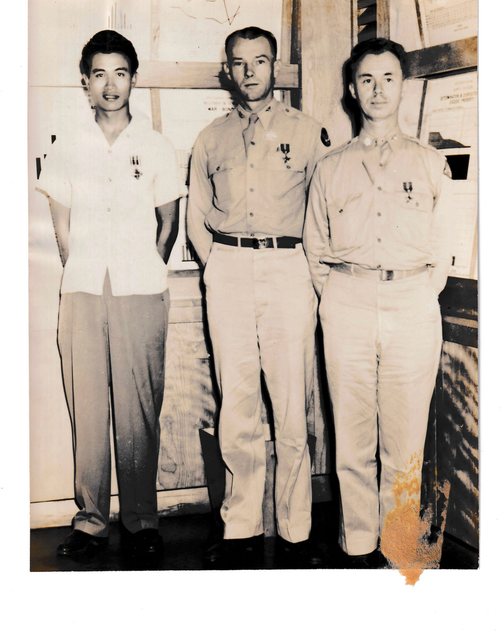 Colonel Claude S. Buchanan Receives the Bronze Star Award