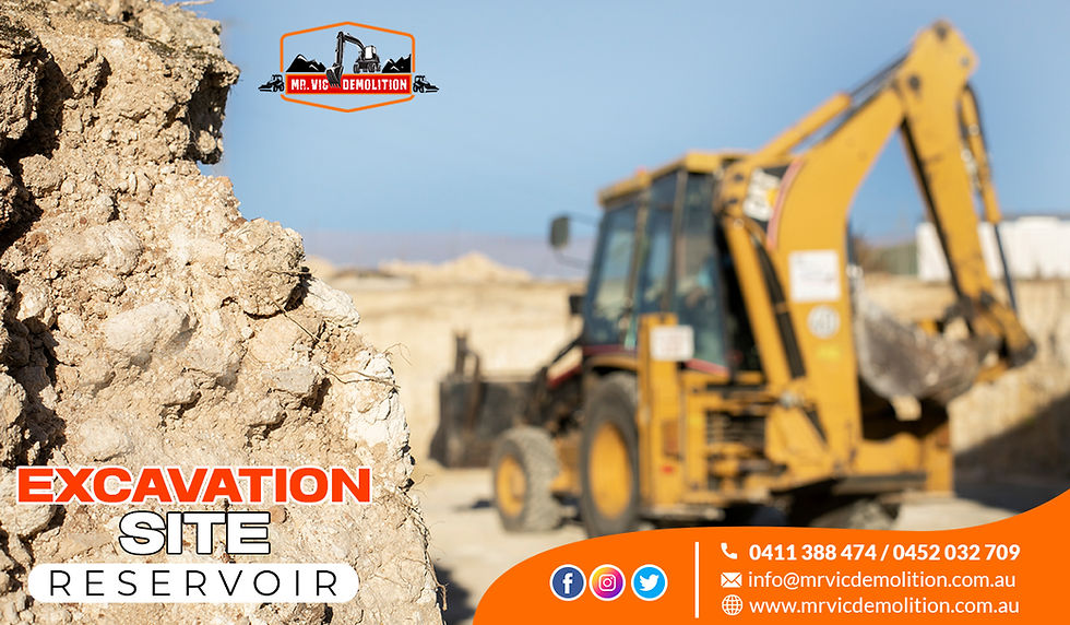 Excavation site Reservoir