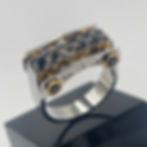 Men's ring"Breakthrough"gold in enamel (unisex) by brand "Vadim Faizov"1