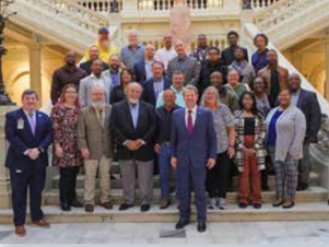 Photo of CAAG Members with Governor Brian Kemp