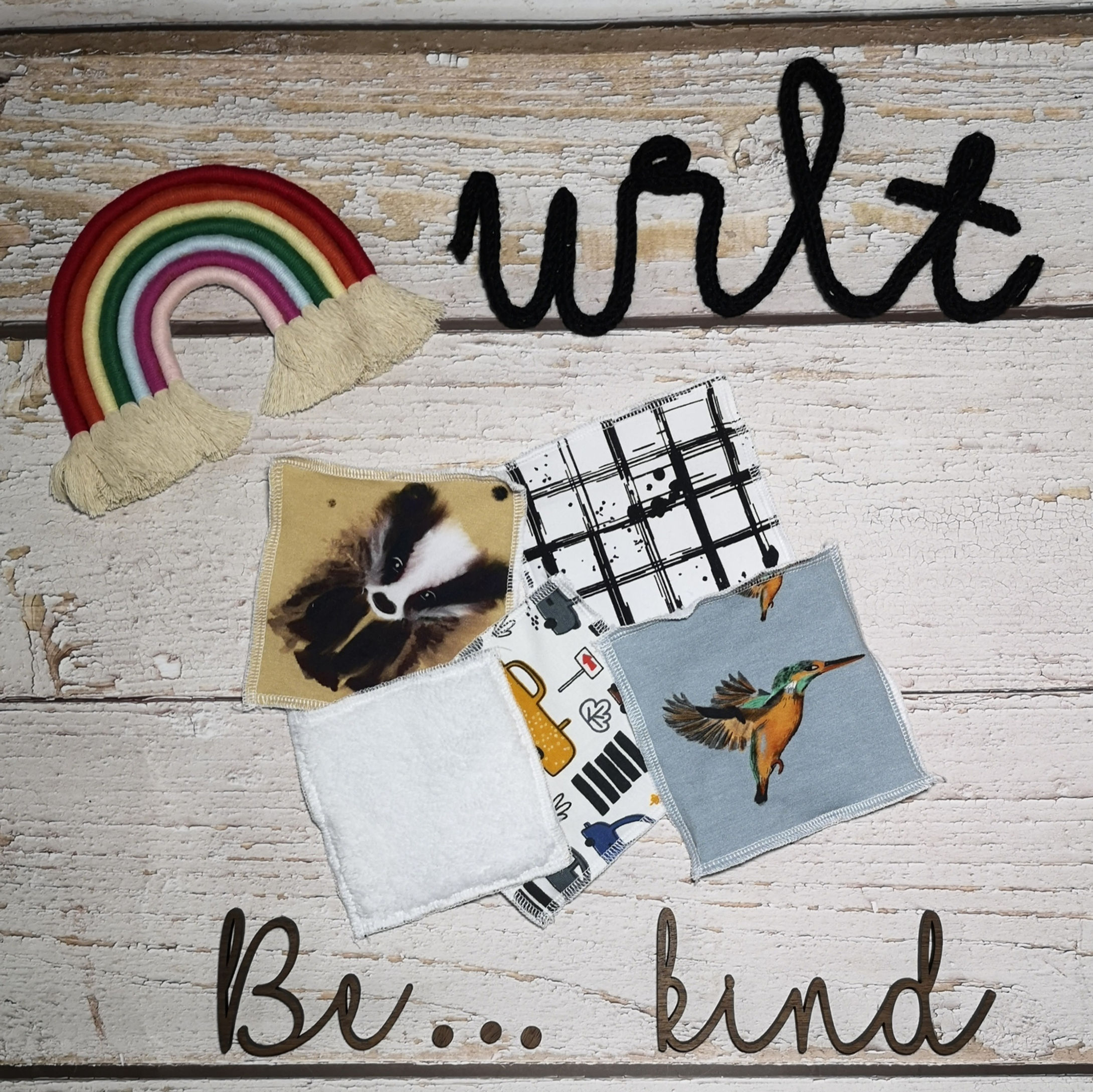 Reusable face wipes (set of 5 or 10)