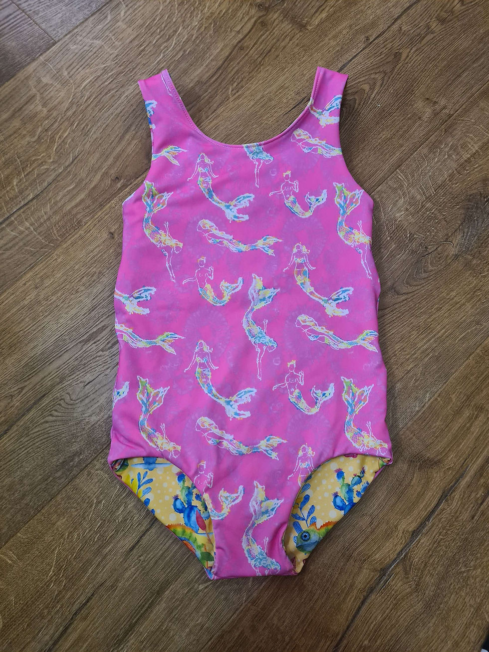 Thumbnail: UPF50+ Reversible Swim Costume Sensory Friendly Seamfree