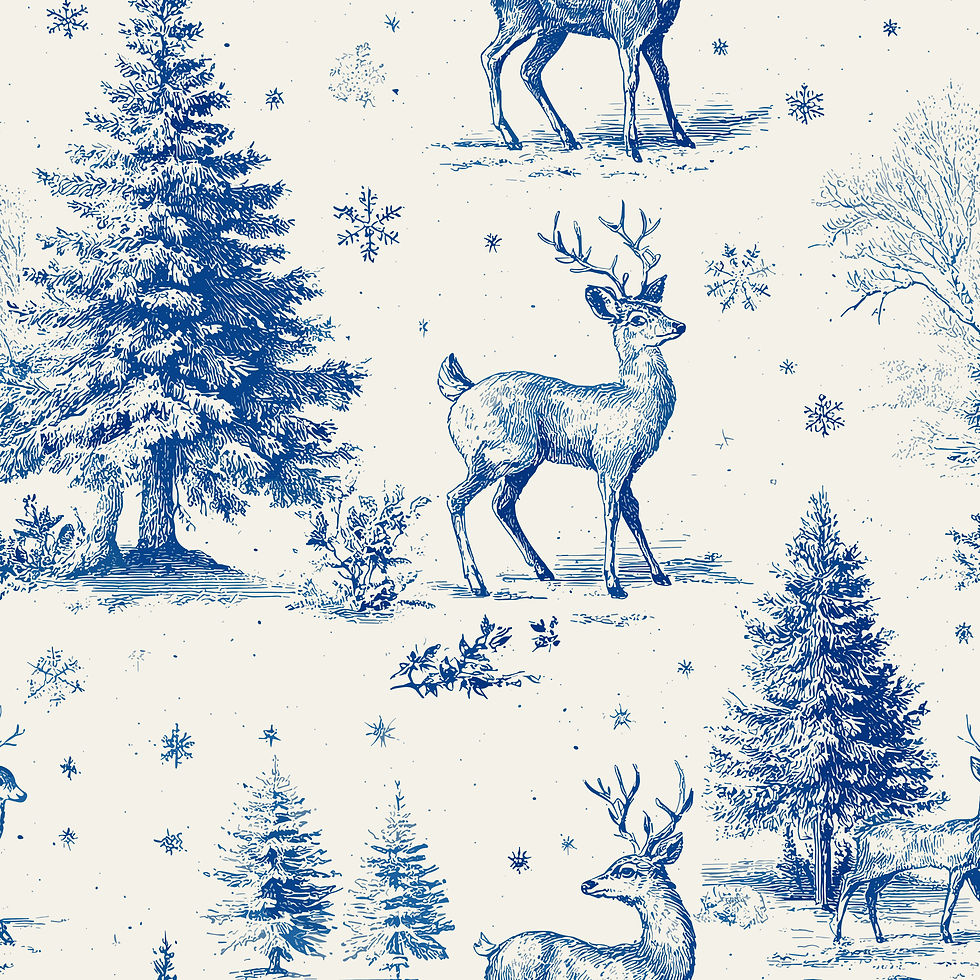 Christmas Toile,  Handmade Children's Clothing - Pick your item