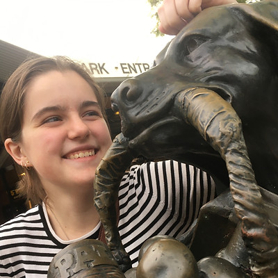 Emma and Dog Statue.jpg