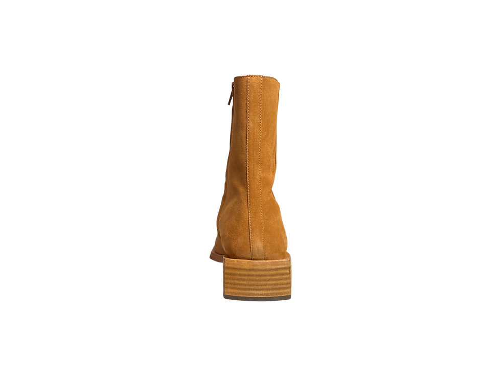 Miniature : Reese square toe boot camel suede