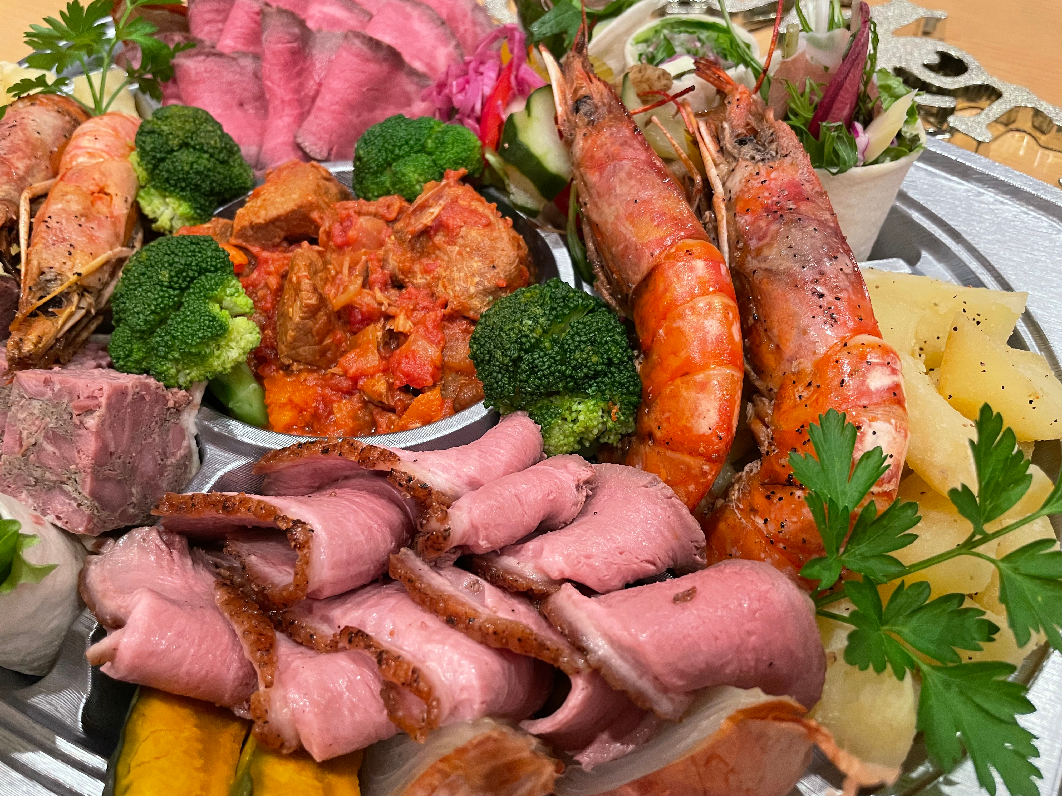 Arranged Food and Objects