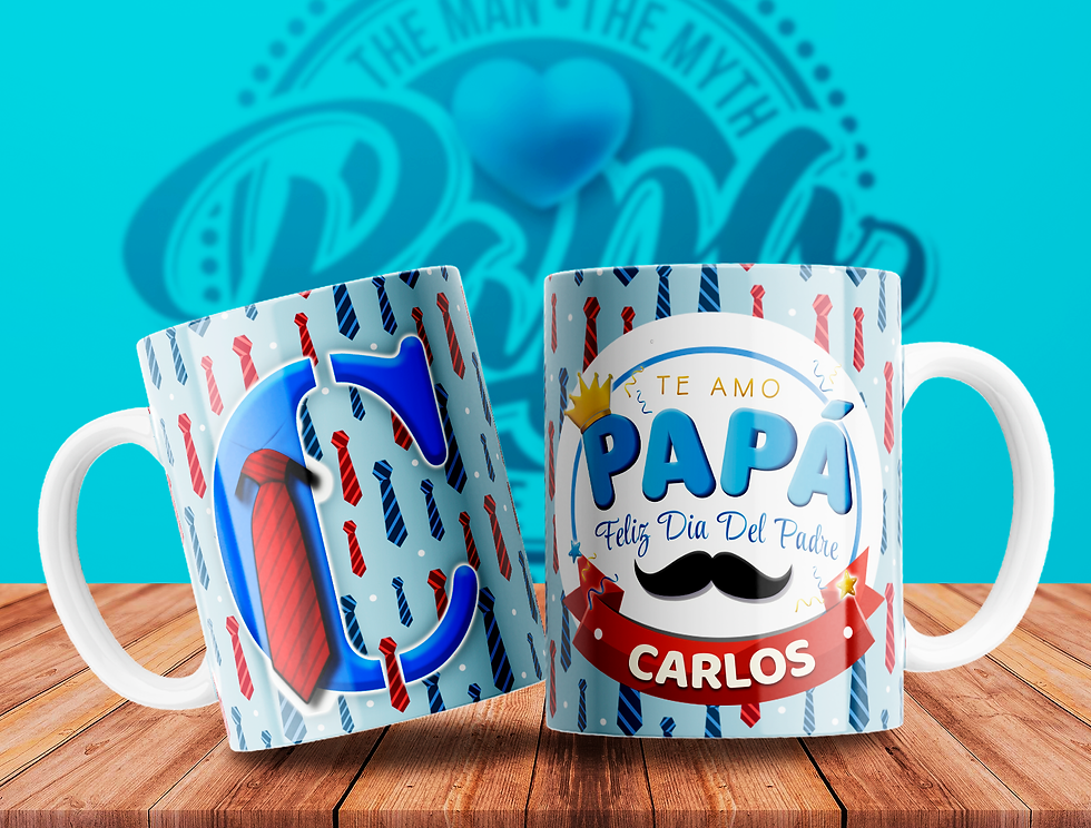 Miniatura: Tazas del día del padre, Alfabeto