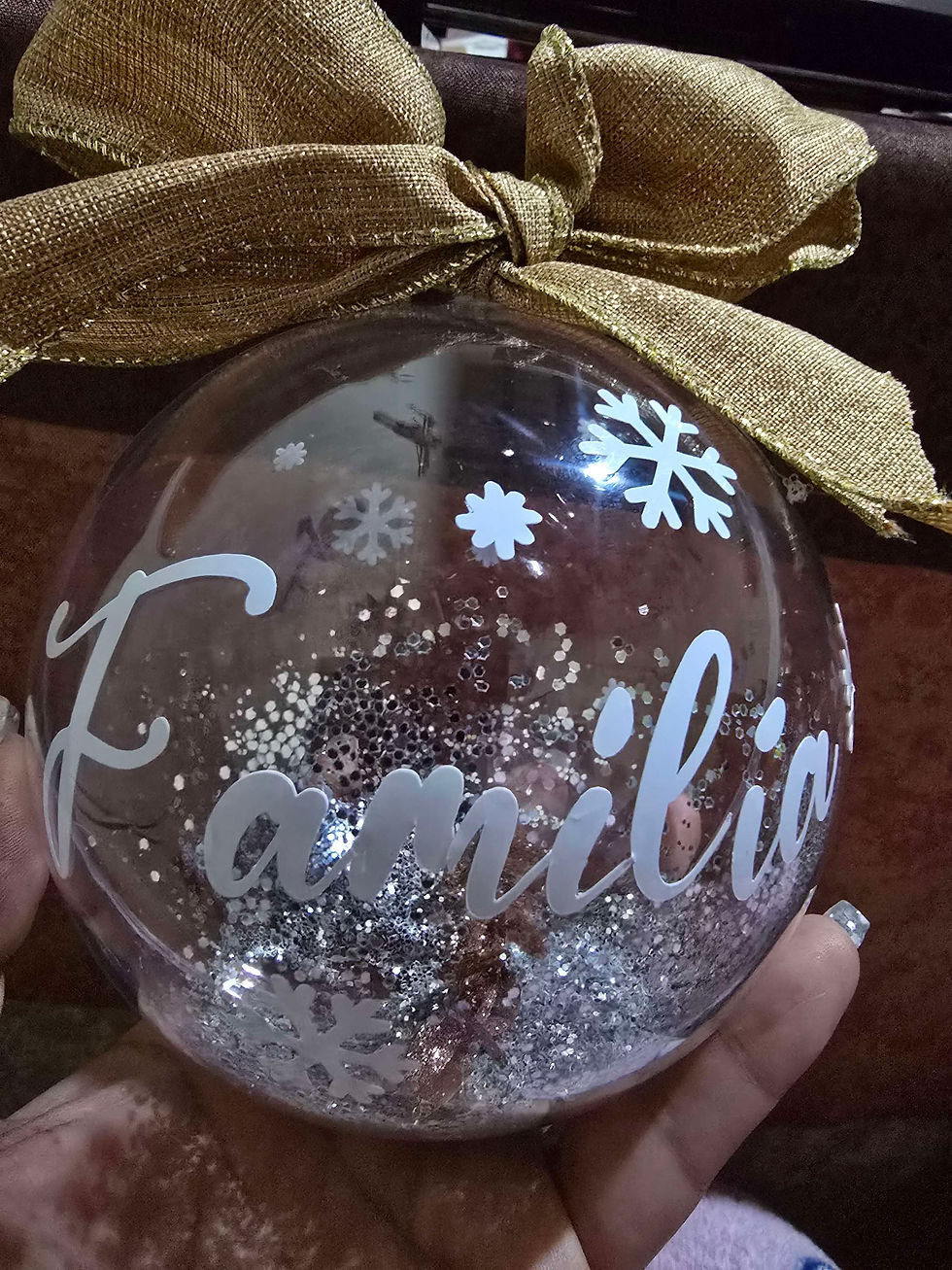 Miniatura: Esfera Navideña personalizada 12 cm de diametro