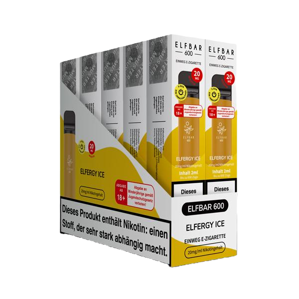 Miniaturbild: Elfbar 600 Einweg E-Zigarette - Elfstorm Ice (VE = 10Stk)