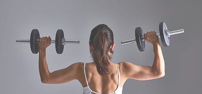 woman lifting weights