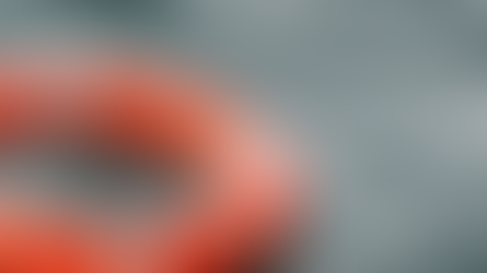 A life preserver floating in the ocean