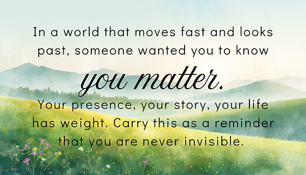 You Matter Card