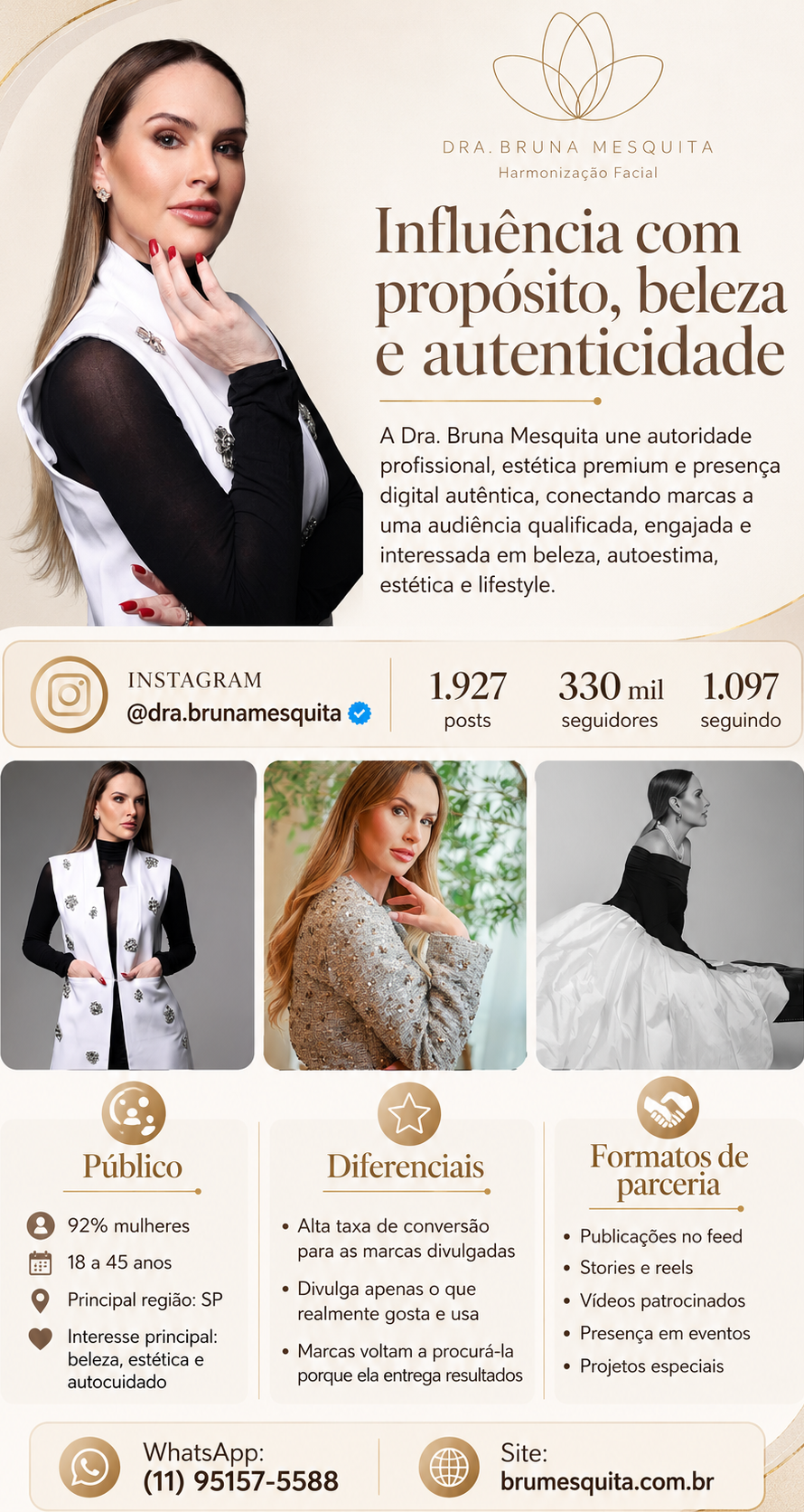 Mídia Kit dra Bruna Mesquita