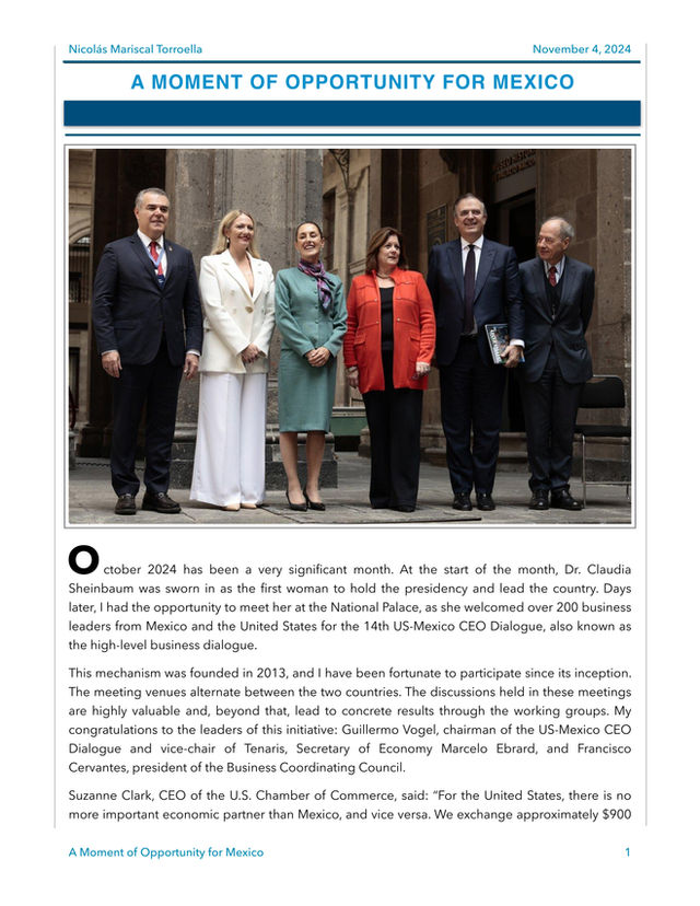 A Moment of Opportunity for Mexico