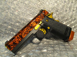 ハイキャパ,4.3,エクストリーム,改造,カ  スタム,ゴールド,タイガー