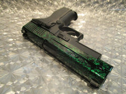 ｐ226,E2,改造,カスタム,グリーン,緑,タイガー,森林,迷彩,