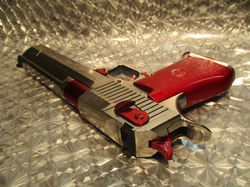 デザートイーグル,.50,AE,シルバー,レッド、赤,改造,カスタム,