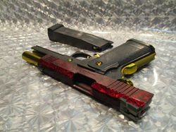 ハイキャパ,4.3,改造,カスタム,レッド,赤,ゴールド,金