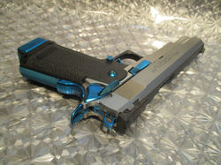 ハイキャパ,5.1,改造,カスタム,ブルー,青