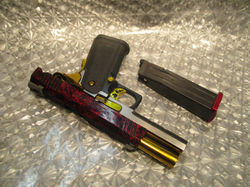 ハイキャパ,デュアル,4.3,改造,カスタム,レッド,赤,ゴールド,金