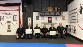 Three Students Step Up at Stoke on Trent Shinobi-Kai Belt Grading