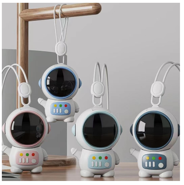 Thumbnail: Portable Neck Fan, Cute Spaceman Design, 2 Speed Small Neck Fan