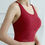 Thumbnail: Yoga Sports Bra for Women Strappy Cross Back Crop Tank Tops Kz117