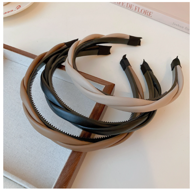 Thumbnail: Korean new style headband, elegant cross twist hairband, toothed anti-slip headb
