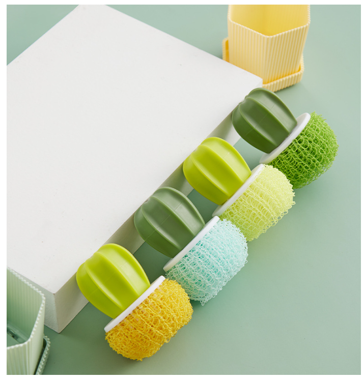 Thumbnail: Cactus Dishwashing Brush, Durable Brush Kitchen Cleaning Brush, Detachable Clean