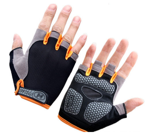 Thumbnail: Cycling Gloves , Men's and Women's Half Finger Cycling Gloves - Non-Slip Shock A